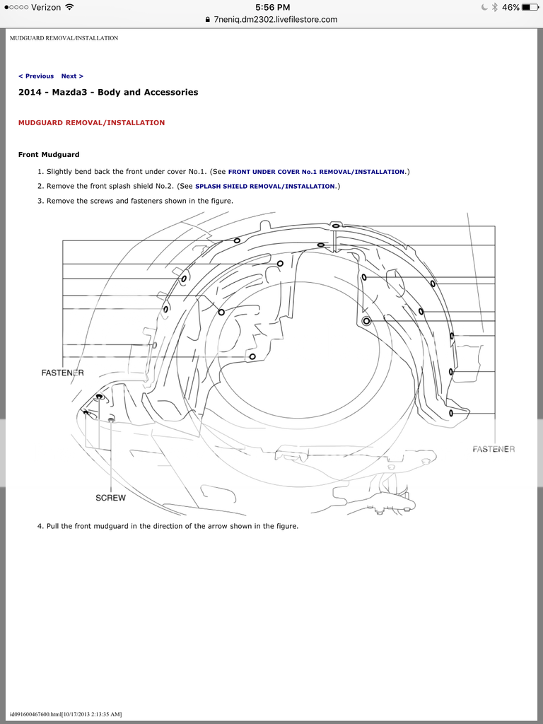 Mazda 3 Service Manual: Washer Tank RemovalInstallation Mazda 3 Service Manual: Washer Tank RemovalInstallation